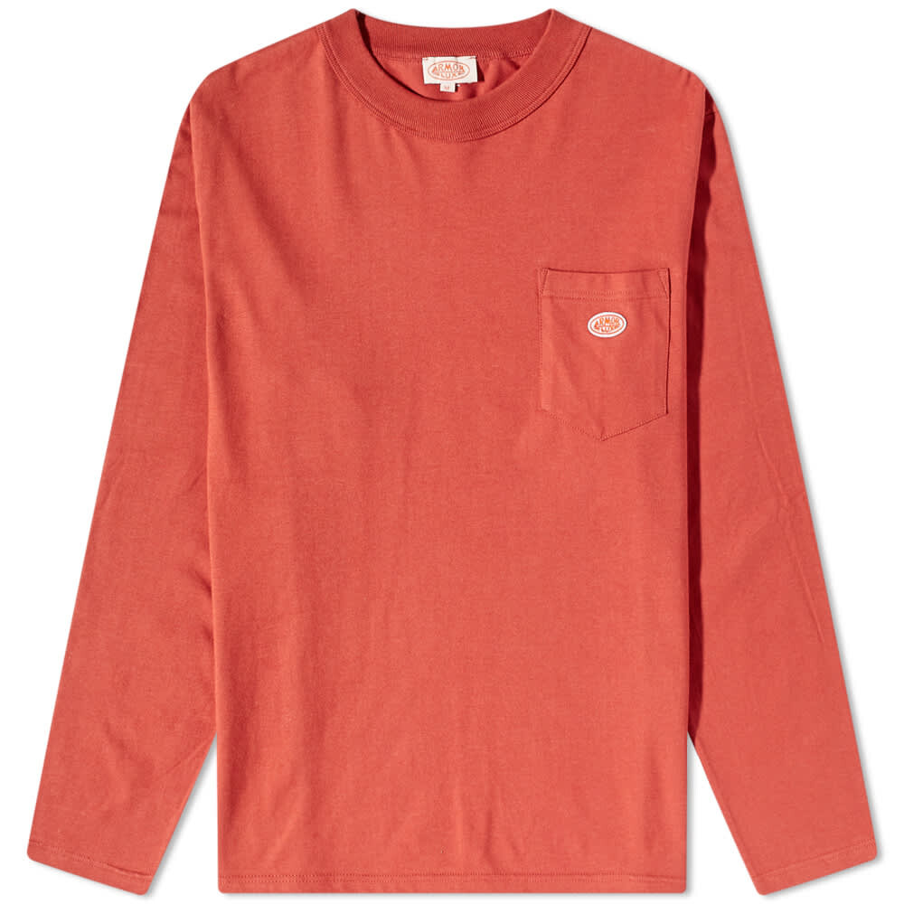 

Футболка Armor-Lux Long Sleeve Logo Pocket Tee, Оранжевый