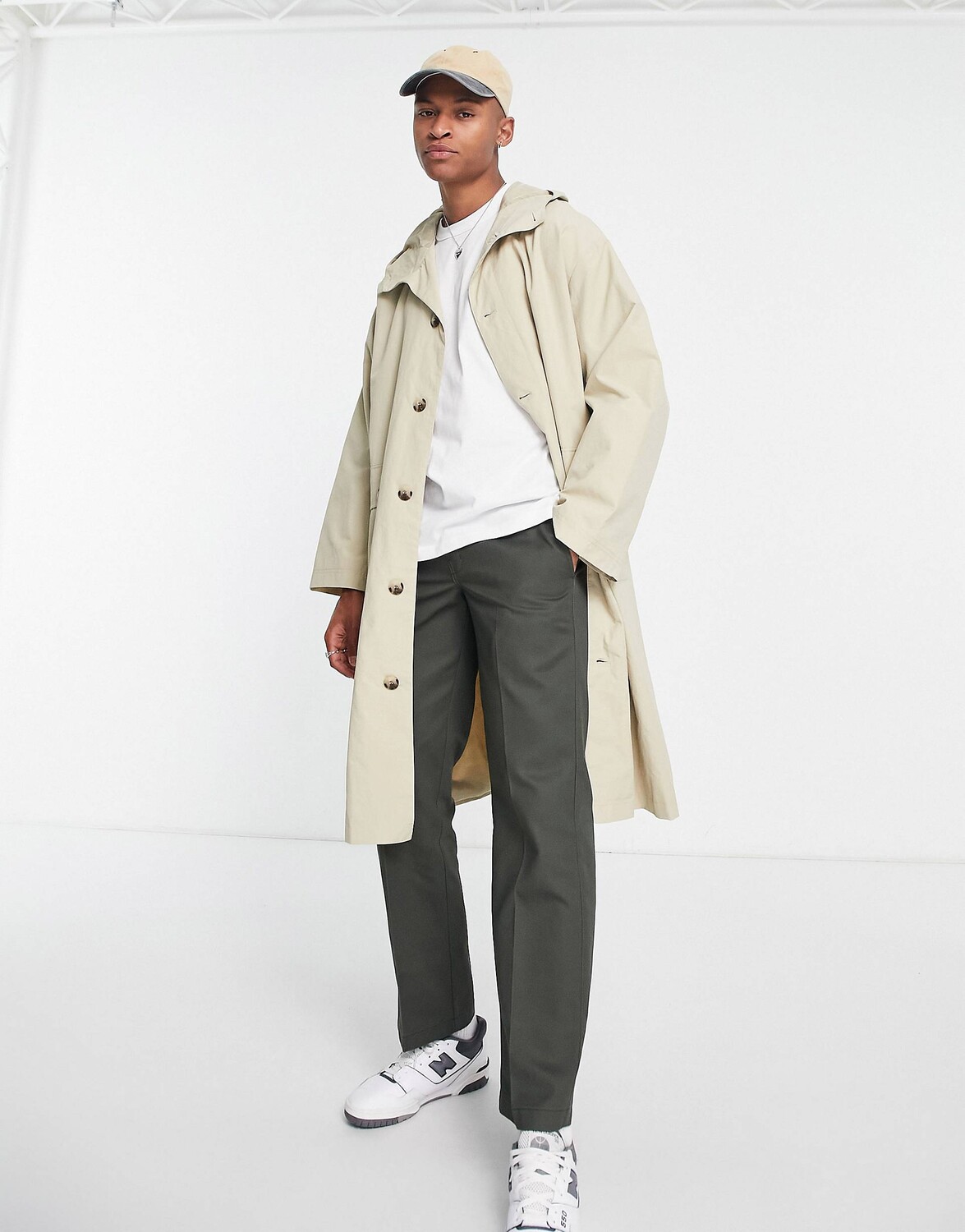 

Непринужденная легкая парка из камня ASOS DESIGN, Серый