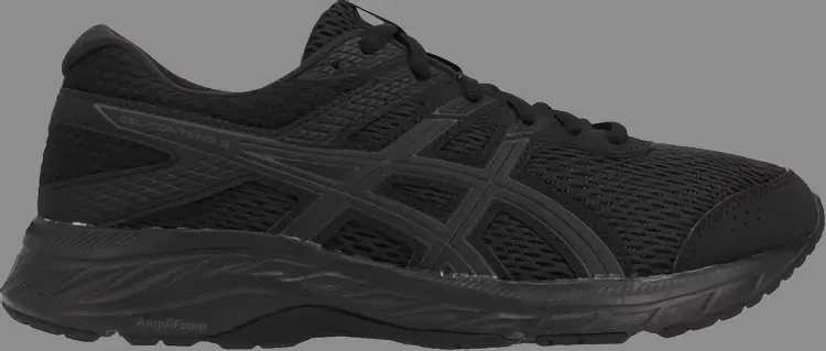 

Кроссовки wmns gel contend 6 wide 'black' Asics, черный