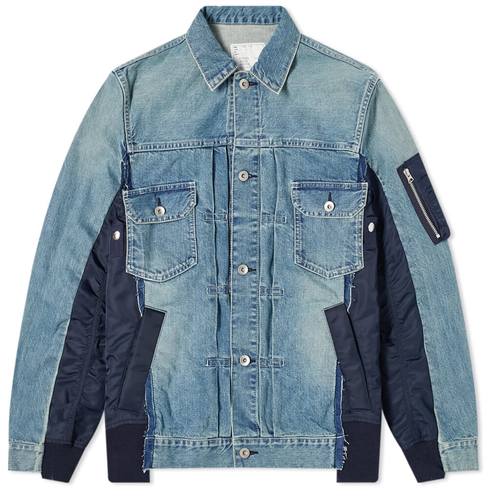 

Джинсовая куртка x MA-1 Sacai, Серый