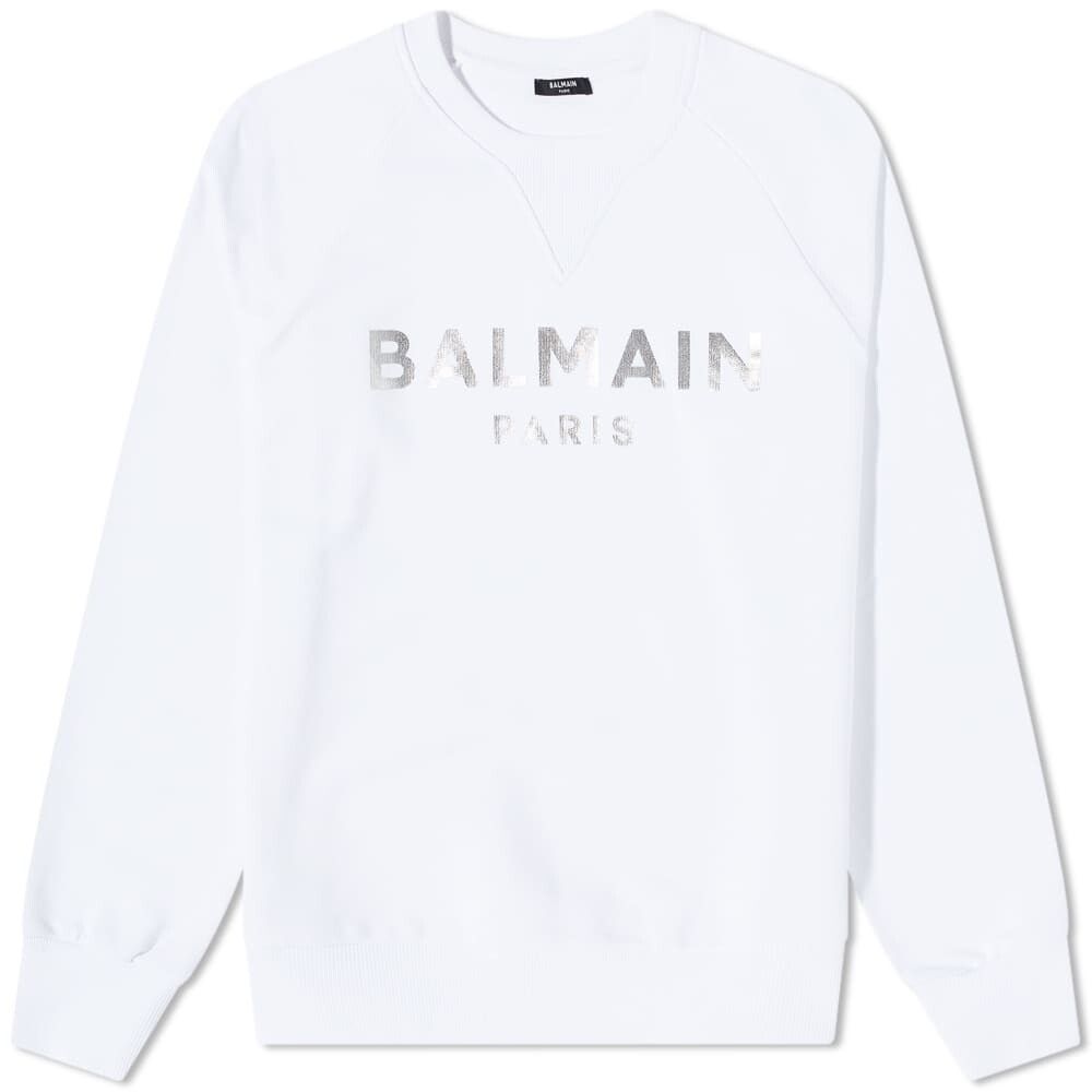 

Толстовка Balmain Classic Paris Foil Crew Sweat, Белый