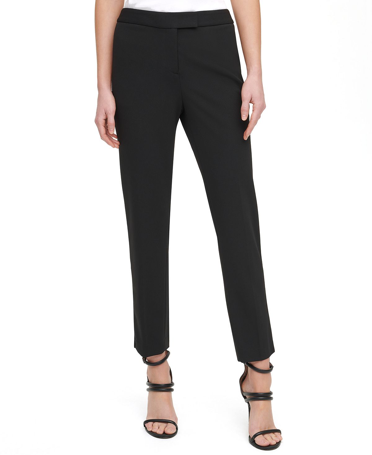 Узкие брюки до щиколотки essential DKNY, черный