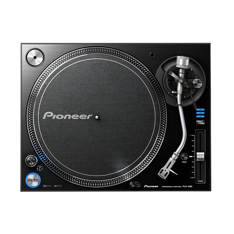 Профессиональный DJ проигрыватель Pioneer PLX-1000 с прямым приводом Pioneer PLX-1000 Direct Drive Professional DJ Turntable unique turntable black