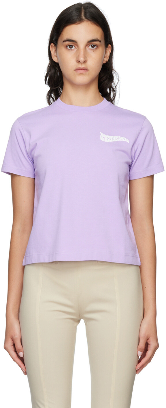 

Фиолетовая футболка Le Papier 'Le T-Shirt Camarge' Jacquemus