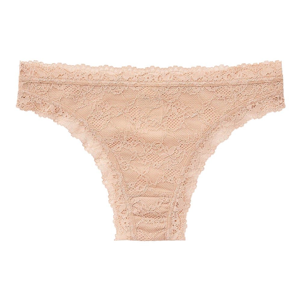 

Трусы Uniqlo Lace Thong, бежевый