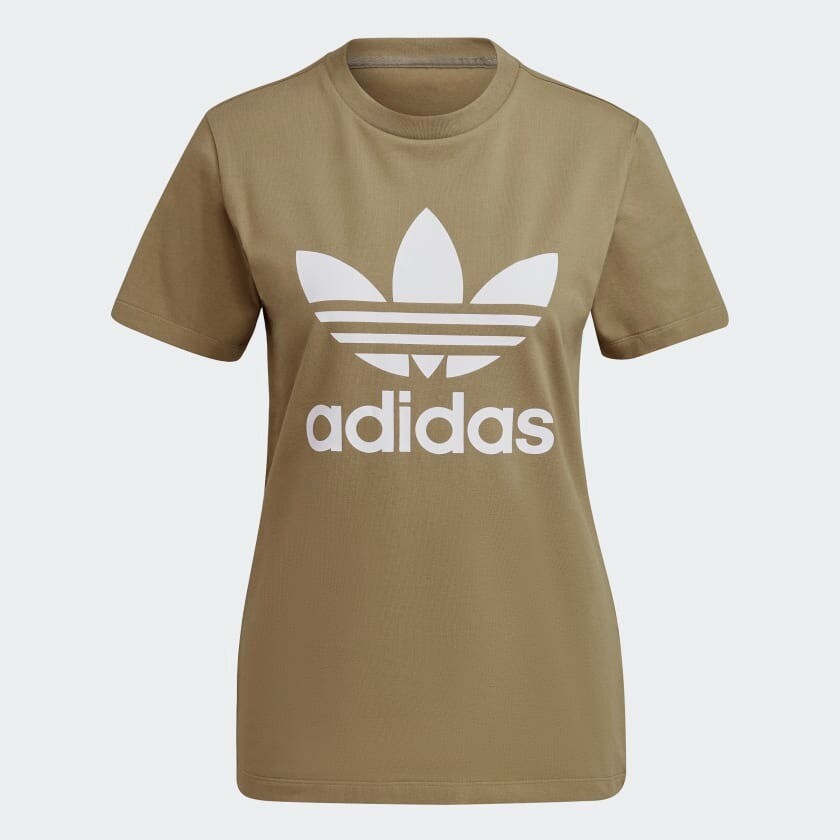 

Футболка Adidas Originals Adicolor Classics Trefoil, серо-зеленый