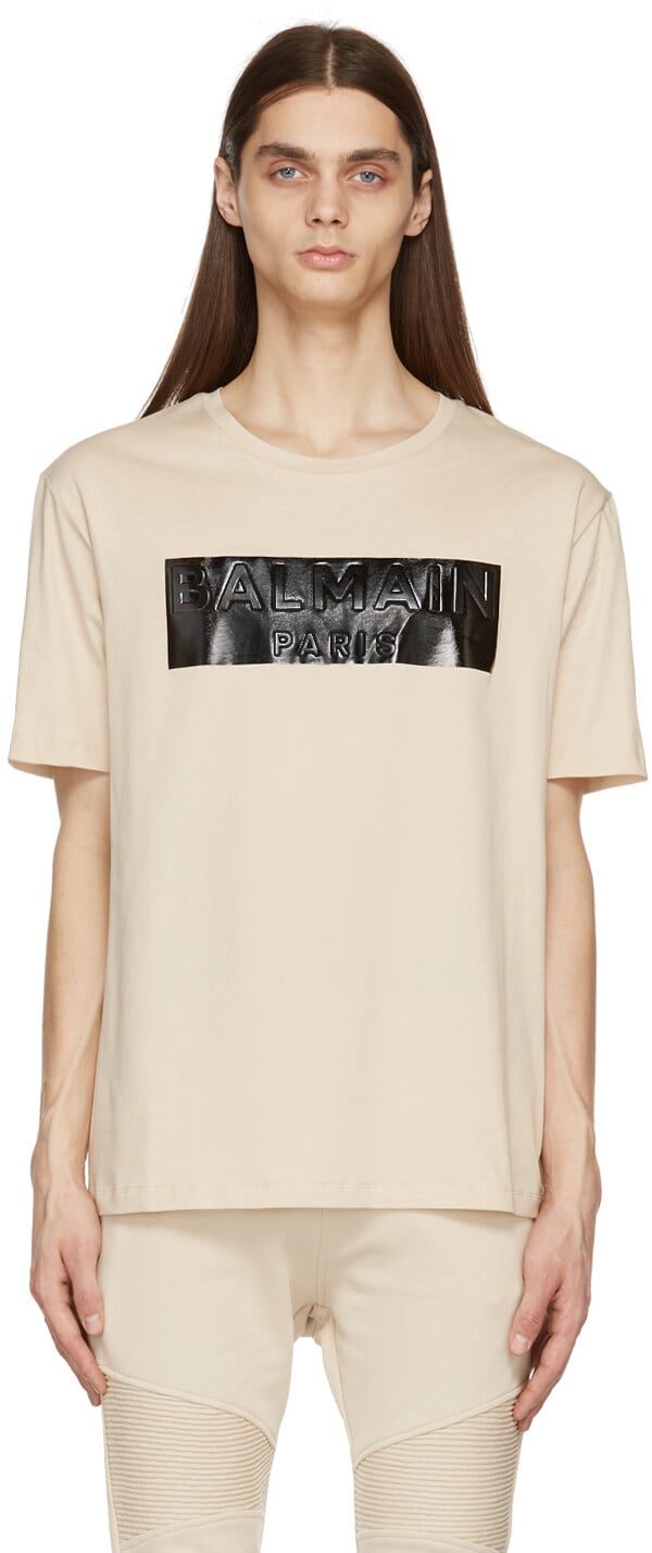 

Футболка с логотипом Off-White Balmain