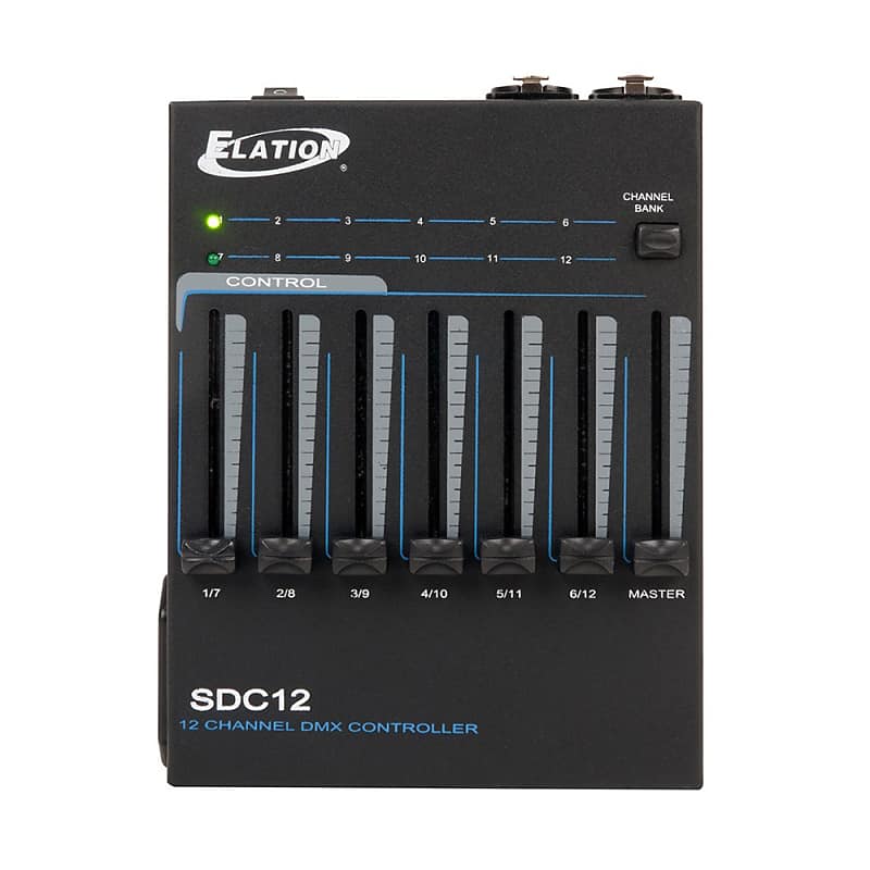 цена ADJ American DJ Elation SDC12 12-канальный портативный портативный монтируемый DMX-контроллер SDC12 12-Ch Portable Handheld Mountable DMX Controller