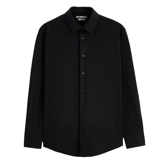 

Рубашка Zara Stretch, черный