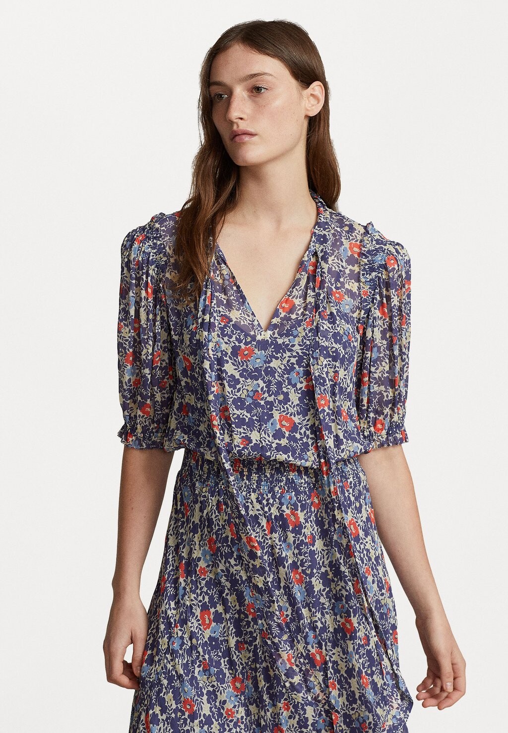 

Элегантное платье Sleeveless Dress Polo Ralph Lauren, цвет red/blue floral