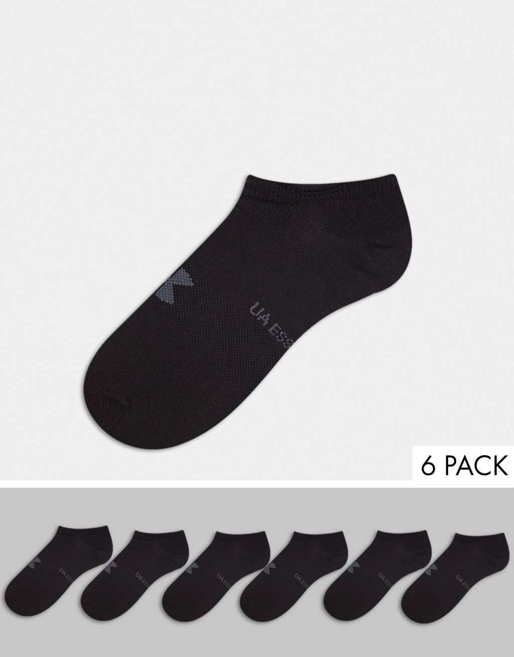 

Белые носки-невидимки Under Armour Essential, 6 шт.