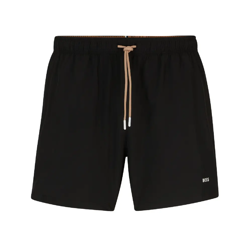 

Шорты для плавания Boss Quick-drying With Logo Print, черный