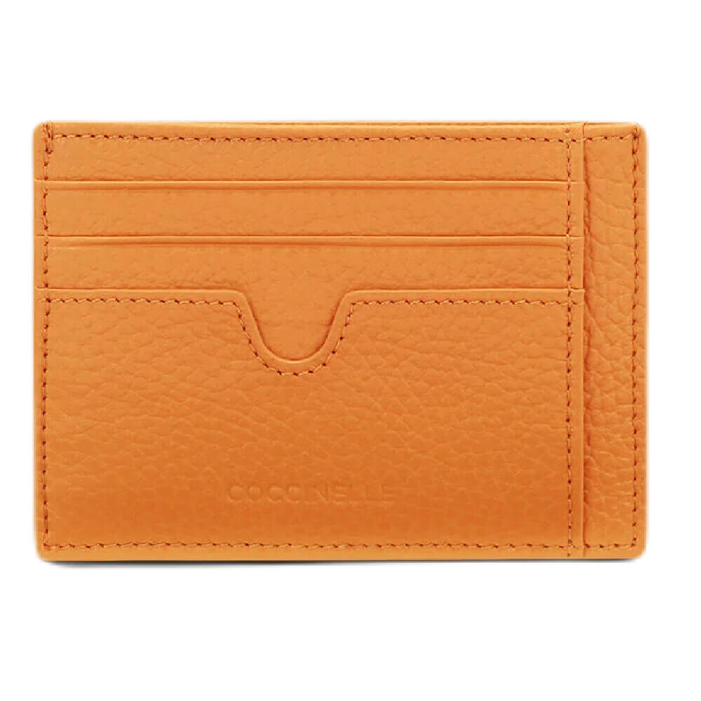 

Визитница Coccinelle Grainy Leather Card, коричнево-желтый