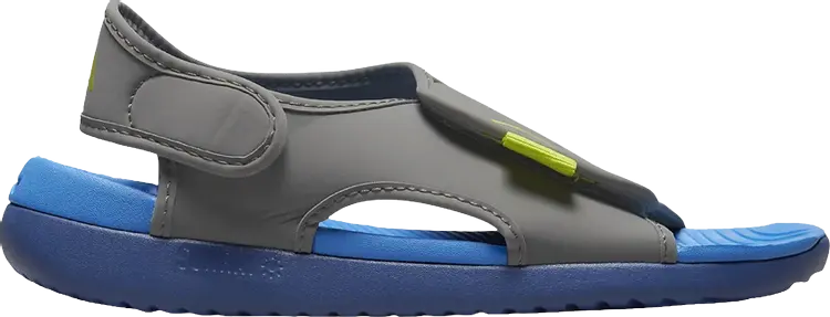 

Сандалии Nike Sunray Adjust 5 V2 GS 'Flat Pewter Light Photo Blue', серый