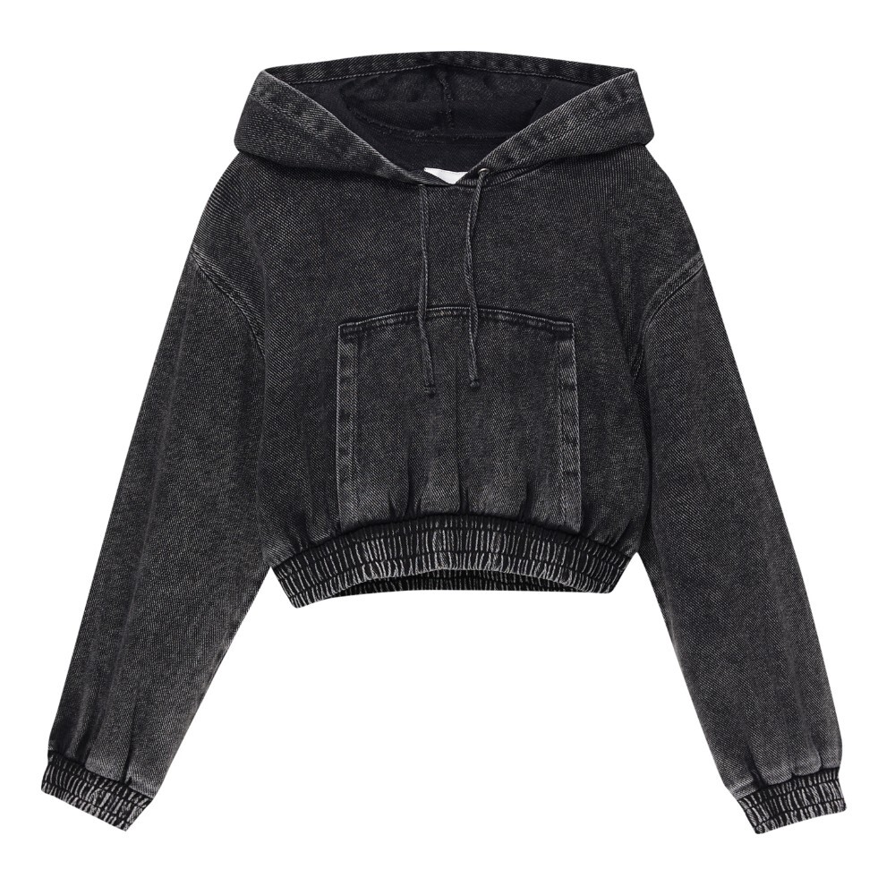 

Толстовка Pull&Bear Cropped Denim, серый