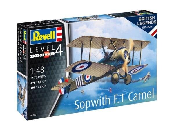 

Revell, Sopwith F.1 Camel 1:48 (183227 REV-03906), Самолет для сборки