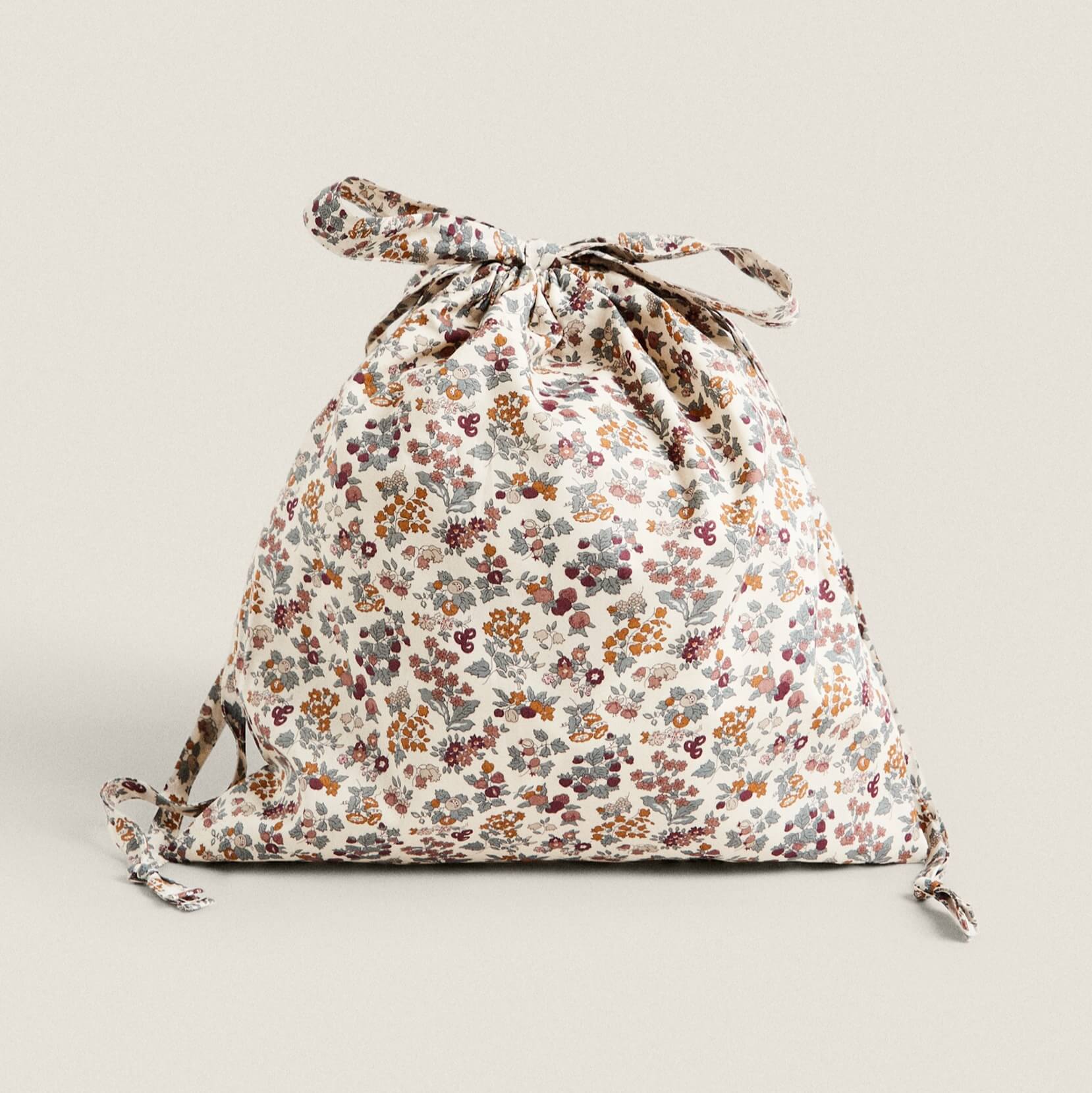 Сумка-мешок для одежды Zara Home Floral Print Fabric Children’s