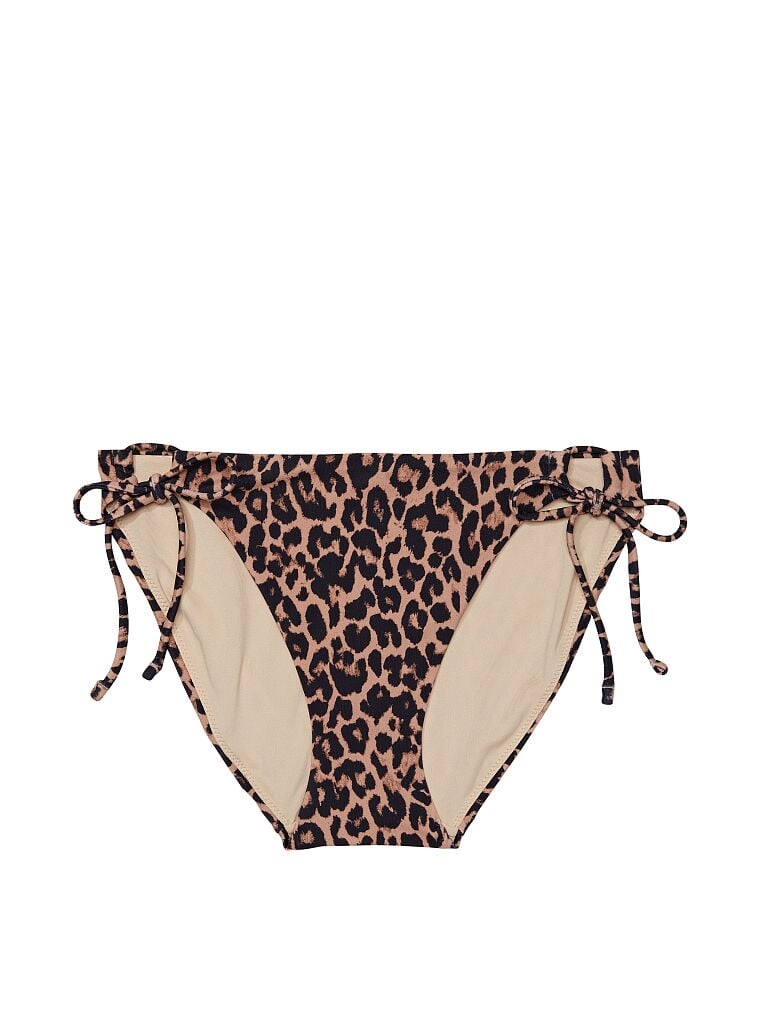 

Плавки бикини Victoria's Secret Swim Mix-and-Match Side-Tie, чёрный/жёлтый, Черный