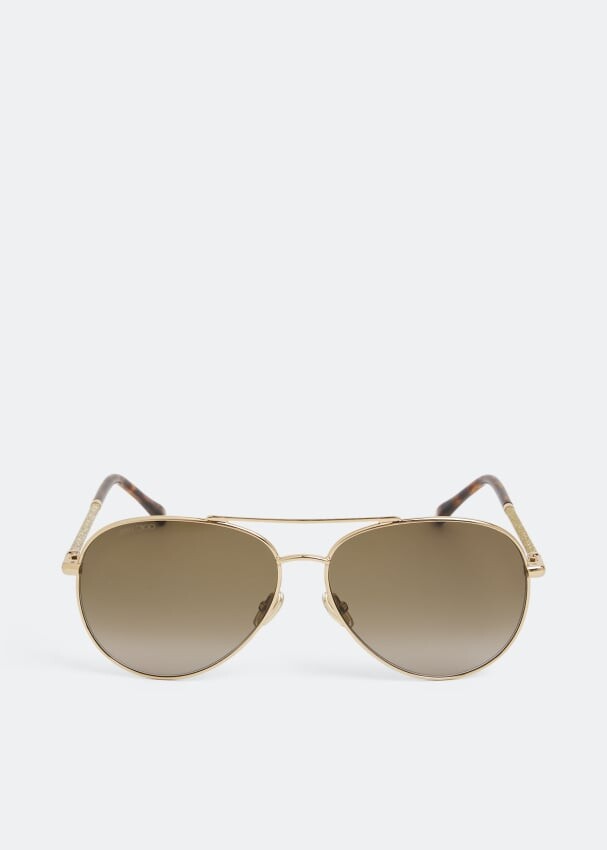 

Солнечные очки JIMMY CHOO Devan sunglasses, золотой