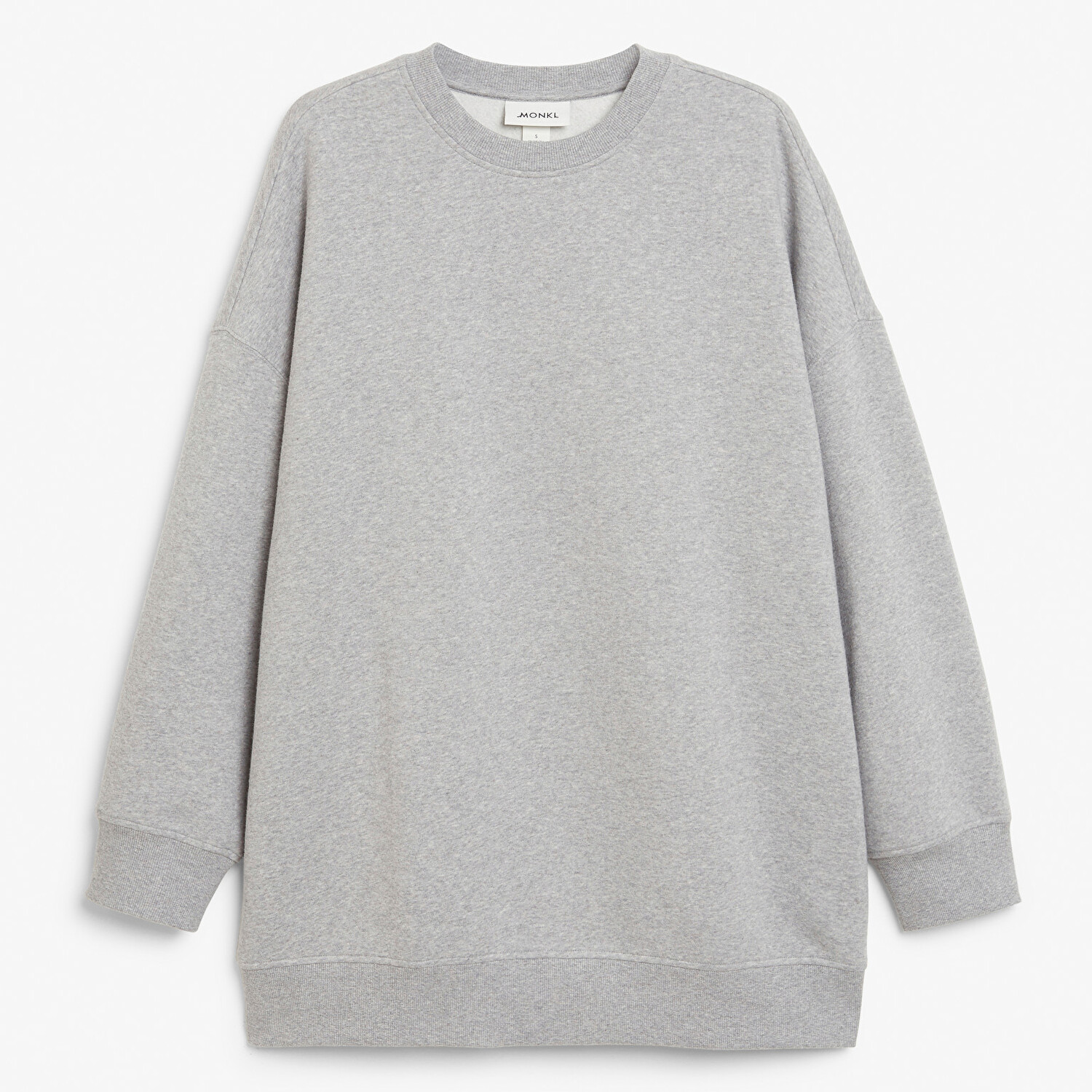 

Свитер Monki Oversized Long Crewneck, серый