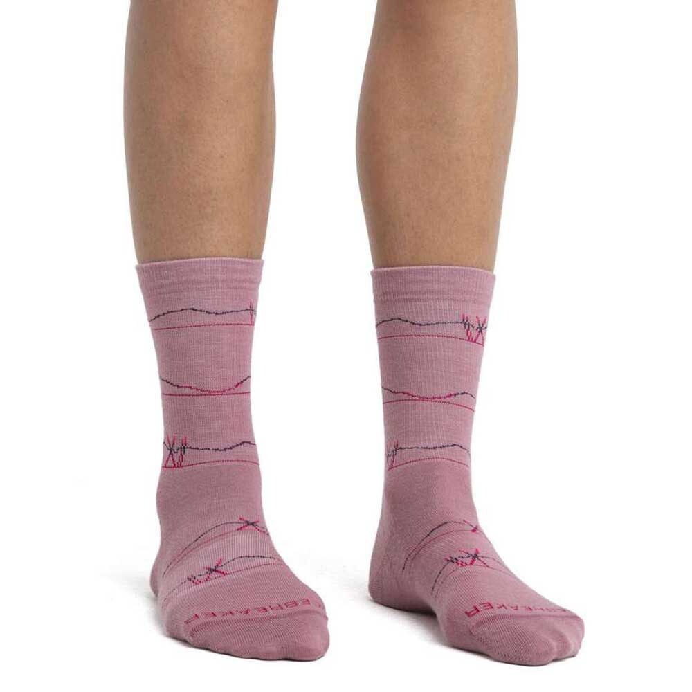 

Носки Icebreaker Lifestyle Ultralight Ski Merino Crew, розовый