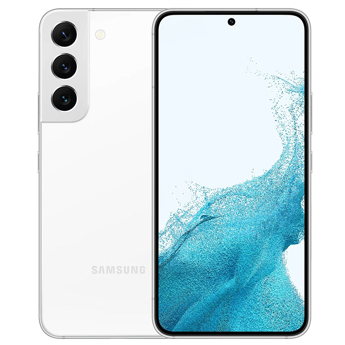 Смартфон Samsung Galaxy S22 8/256GB, белый закаленное стекло 4 в 1 2 5d для samsung galaxy s22 5g стекло для samsung s22 защита экрана мягкая пленка для объектива samsung s22 s21 plus