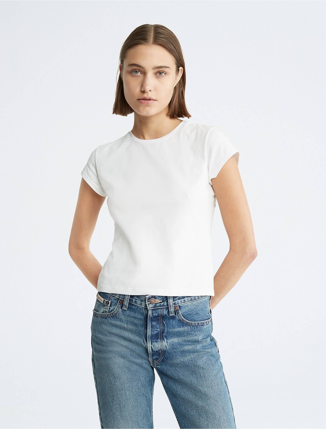 

Футболка Calvin Klein Smooth Cotton Stretch Baby, белый
