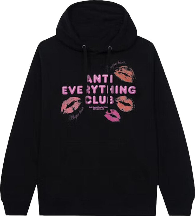 Худи Anti Social Social Club Anti Everything Club <3 Hoodie 'Black', черный - фото