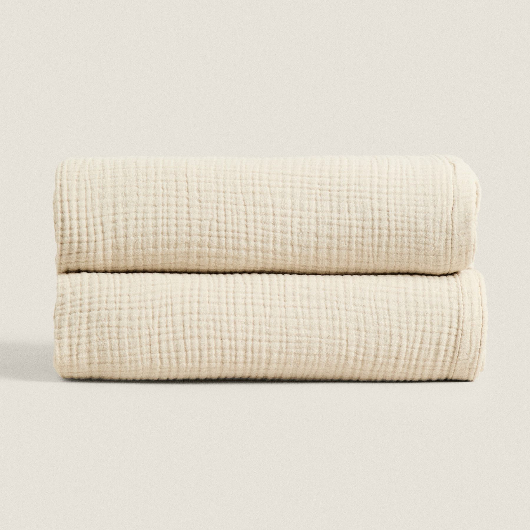 Плед Zara Home Cotton Muslin, бежевый плед из муслина вв 321 размер 80x100 мятный