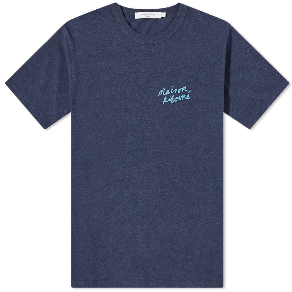 

Футболка Maison Kitsuné Mini Logo Handwriting Tee, Серый