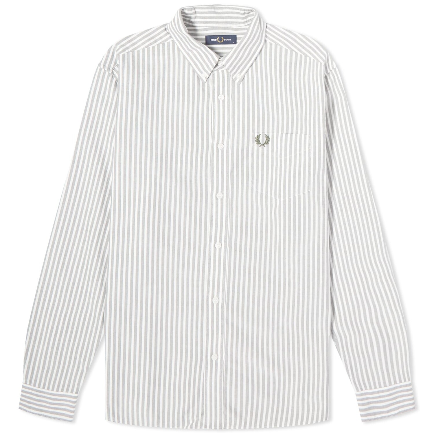 

Рубашка Fred Perry Oxford, белый-зеленый