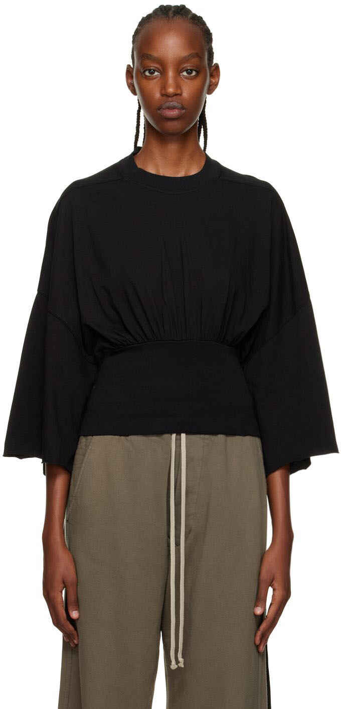 

Черная футболка с длинным рукавом Tommy Rick Owens Drkshdw