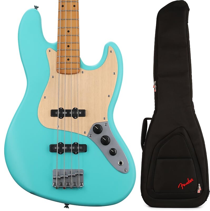 

Squier 40th Anniversary Vintage Edition Jazz Bass - Satin Seafoam Green Bundle с Fender FB620 Electric Bass Gig Bag - Black Squier + Fender 0379540549=1 0991522406=1