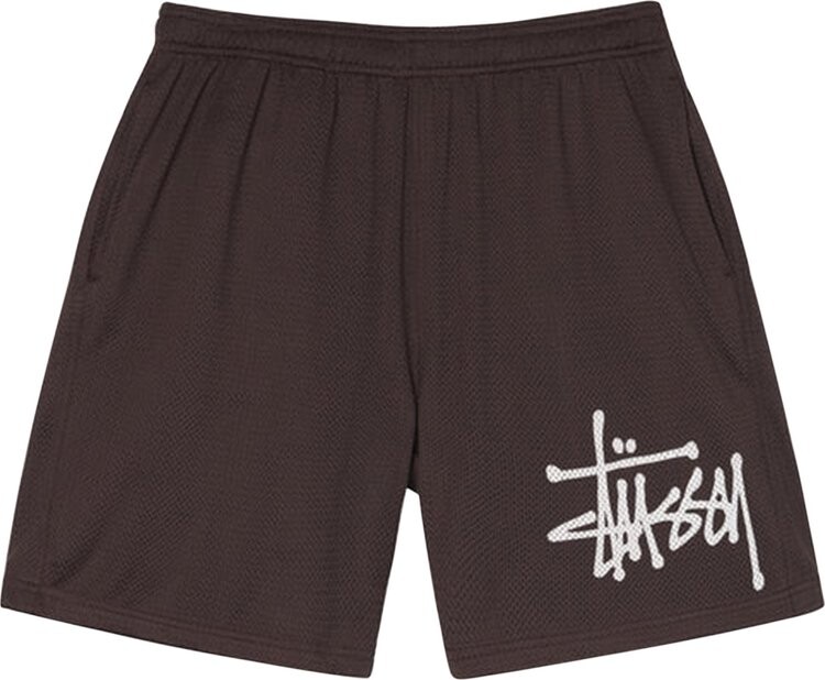 

Шорты Stussy Big Basic Mesh Short 'Brown', коричневый