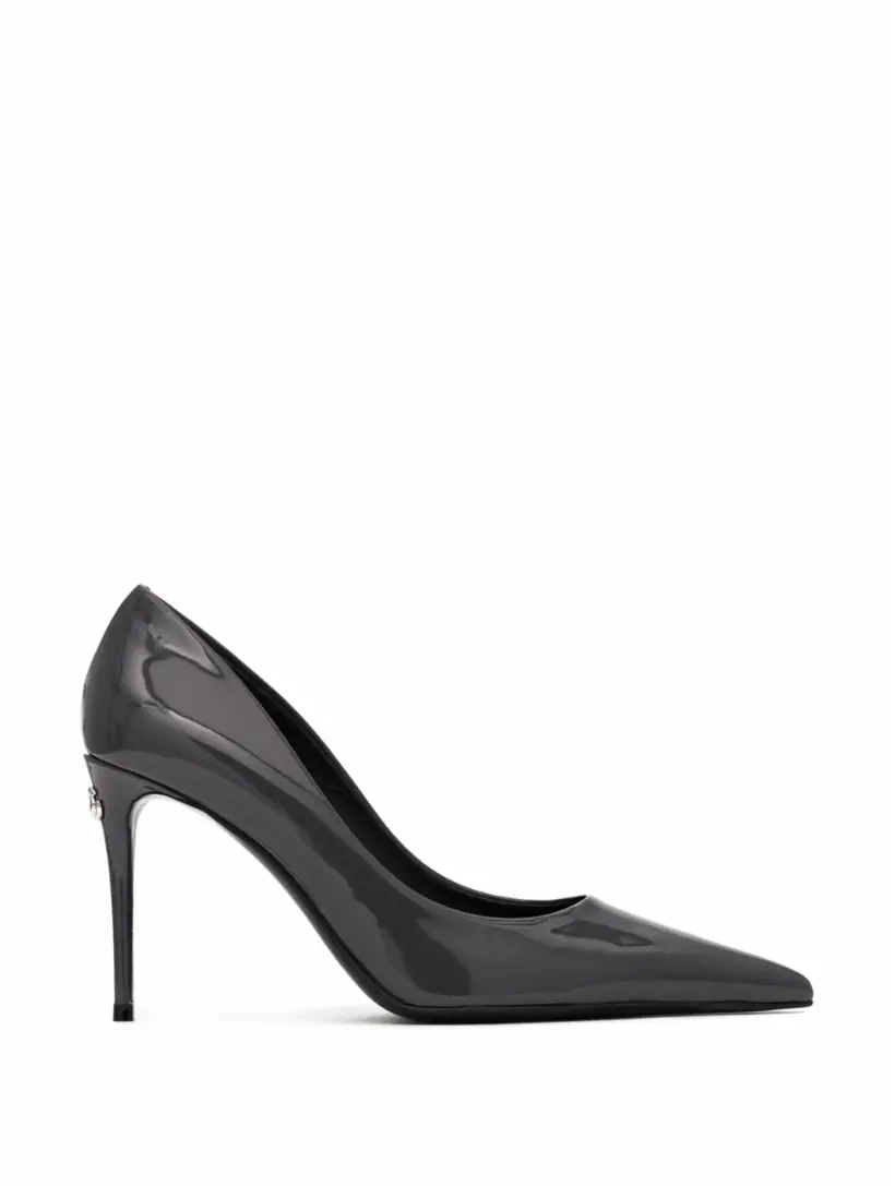 Лакированные туфли с логотипом Dolce&Gabbana женские туфли на очень высоком каблуке 15 см модельные туфли для вечеринок из лакированной кожи на тонком каблуке