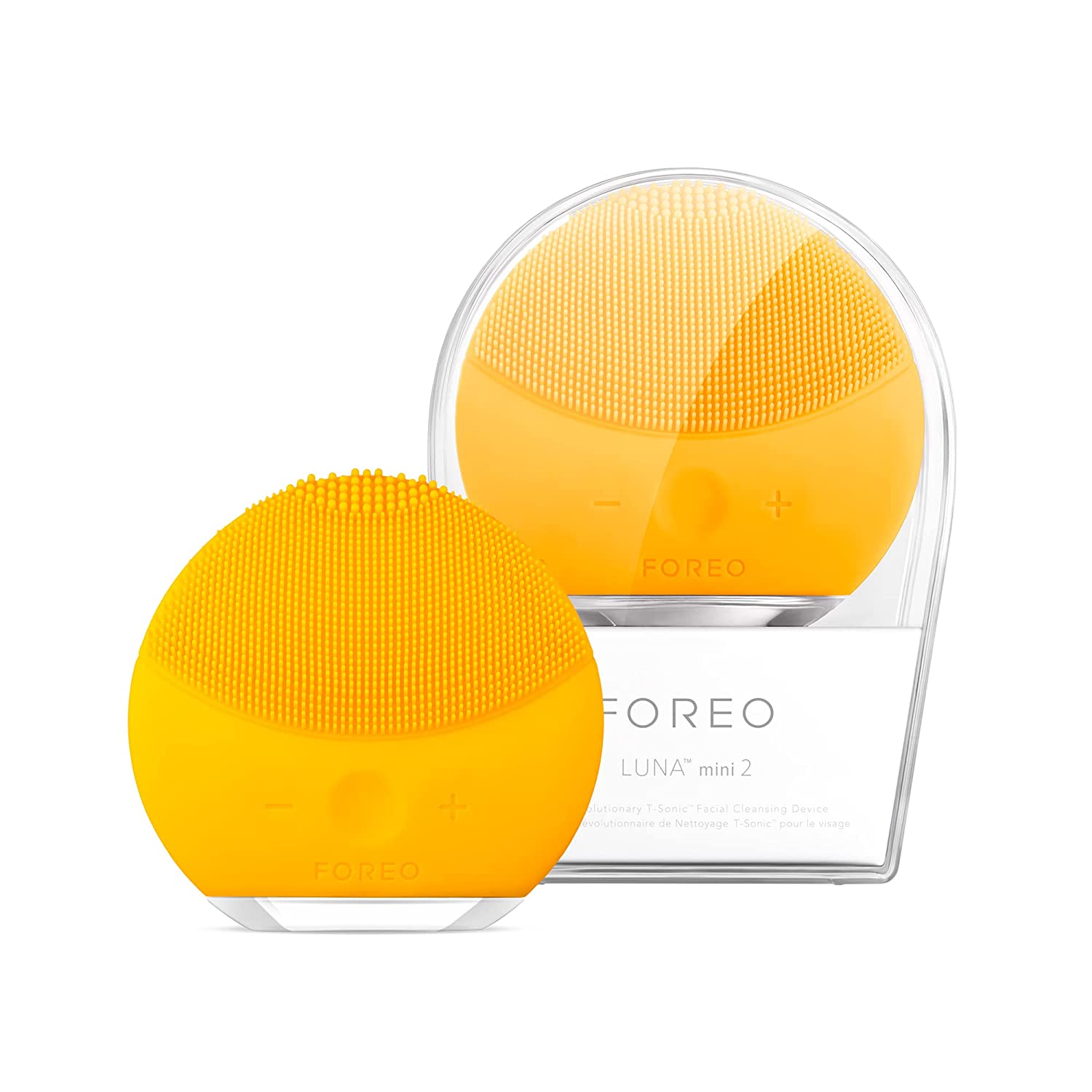 Щетка-массажер для очищения лица Foreo Luna Mini 2, желтый прибор для массажа и очищения лица foreo luna mini 2 sunflower yellow