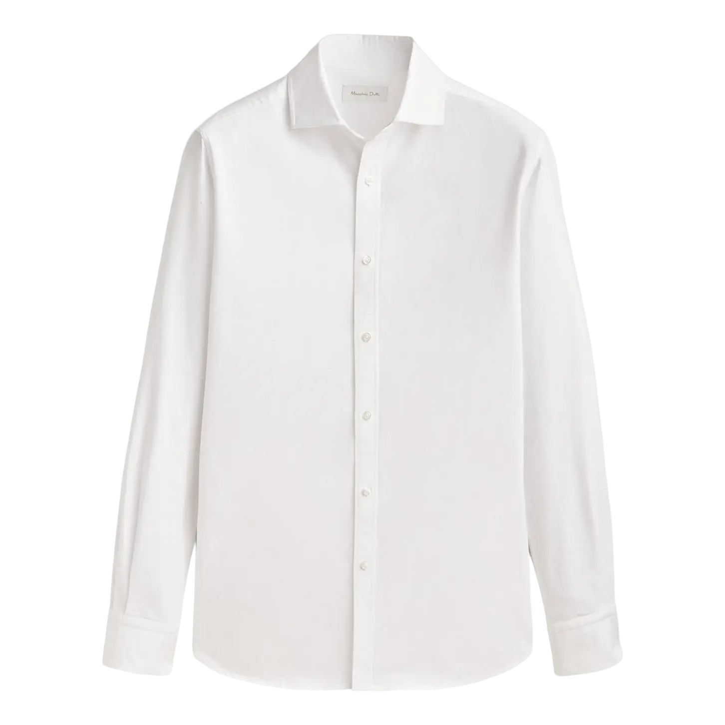 

Рубашка Massimo Dutti Slim Fit Cotton Oxford, белый