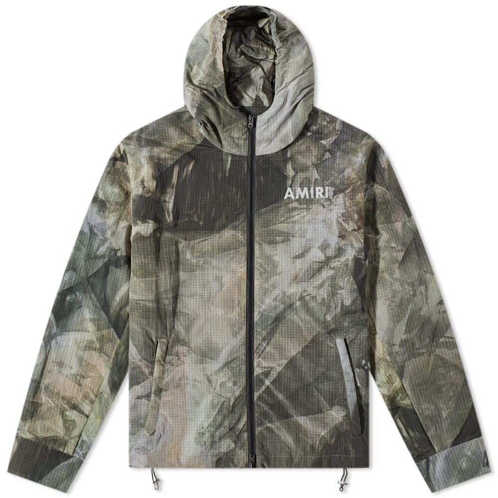 

Ветровка с капюшоном и логотипом AMIRI, Серый