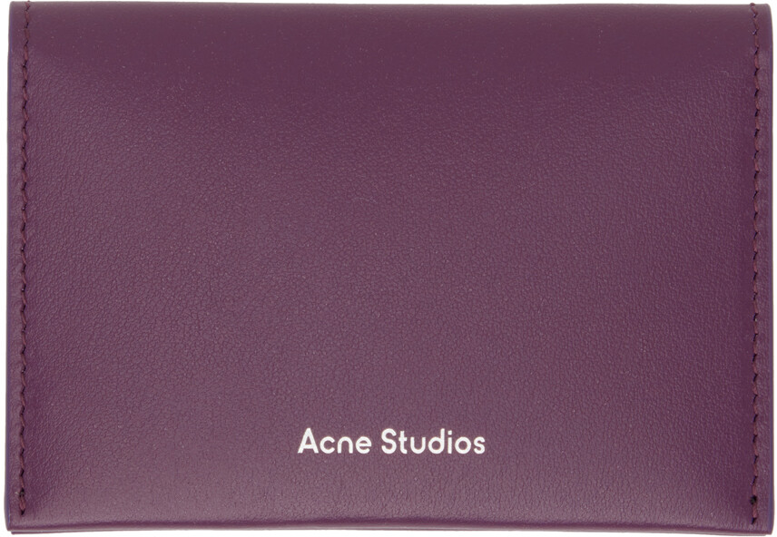 

Фиолетовый бумажник-держатель карты Acne Studios