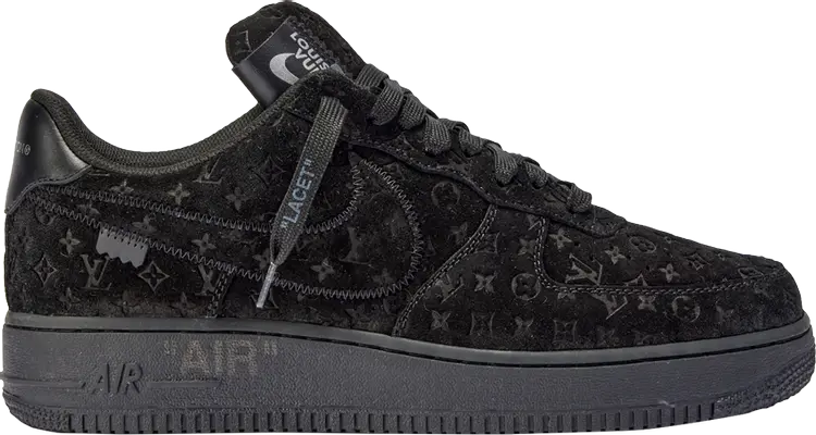 

Лимитированные кроссовки Nike Louis Vuitton x Air Force 1 Low 'Triple Black', черный
