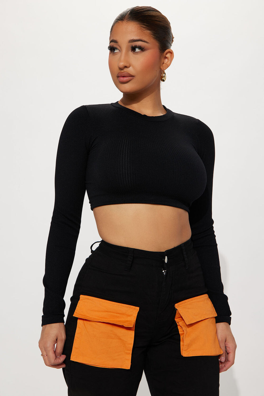 

Топ Fashion Nova FN50398, черный