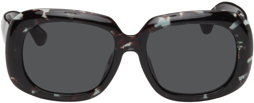 

Черепаховые солнцезащитные очки Linda Farrow Edition 75 C6 Dries Van Noten
