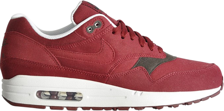 Nike air max 1 cheap red suede