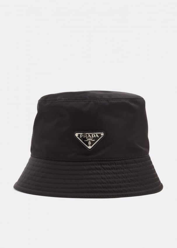 Шляпа PRADA Re-Nylon bucket hat, черный