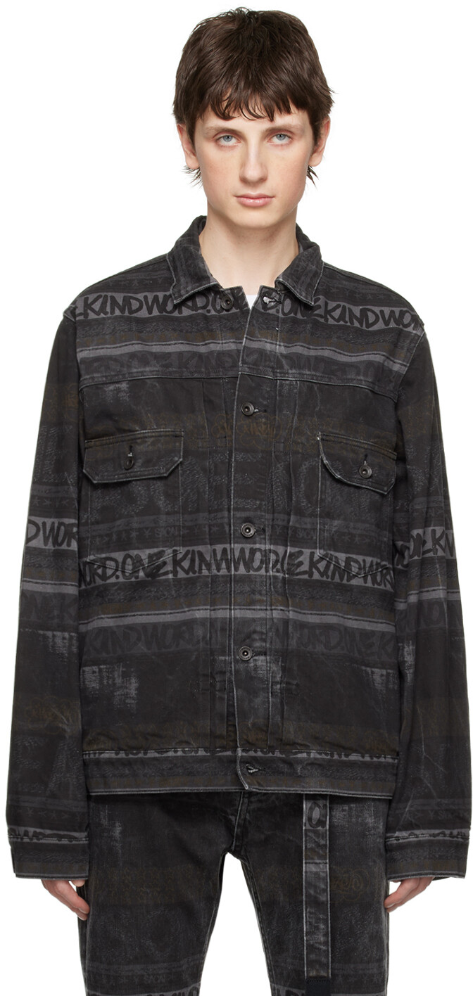 

Черная джинсовая куртка Eric Haze Edition sacai