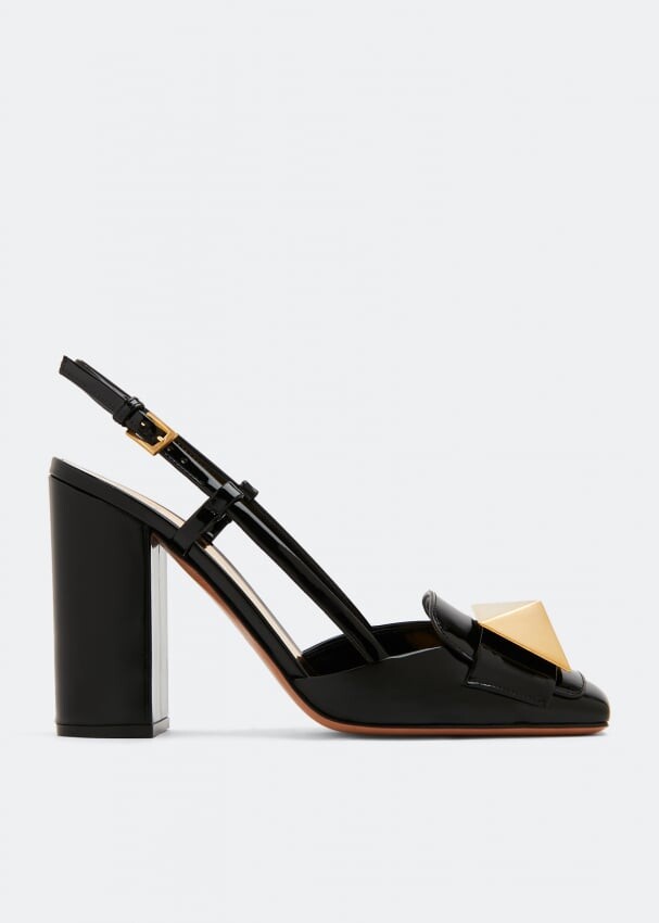 

Туфли VALENTINO GARAVANI One Stud slingback pumps, черный