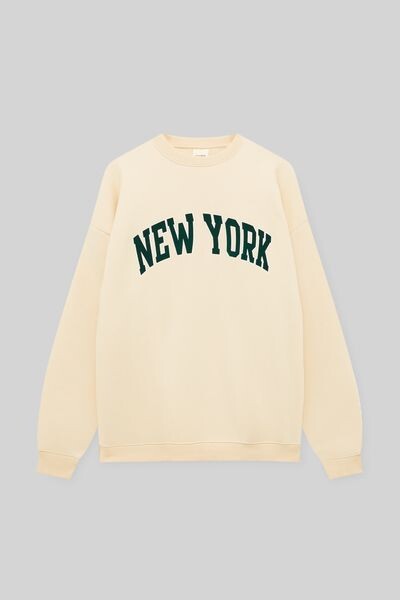 

Толстовка из флока New York PULL&BEAR