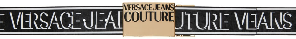 

Черный ремень с логотипом Versace Jeans Couture