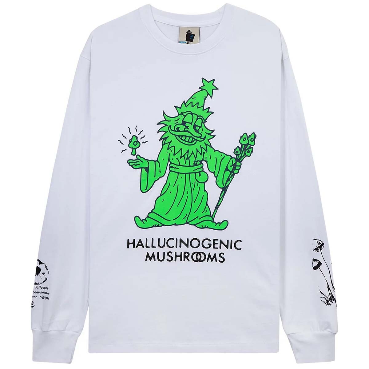 

Лонгслив Real Bad Man Hallucinogenic Wiz, белый