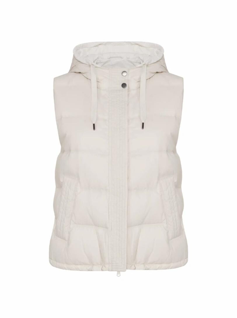 

Стеганый жилет с капюшоном Brunello Cucinelli